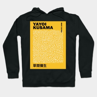 Yayoi Kusama Yellow Lines, Kusama Exhibition Poster, Japanese Wall Art, Canvas Print Poster Design Hoodie